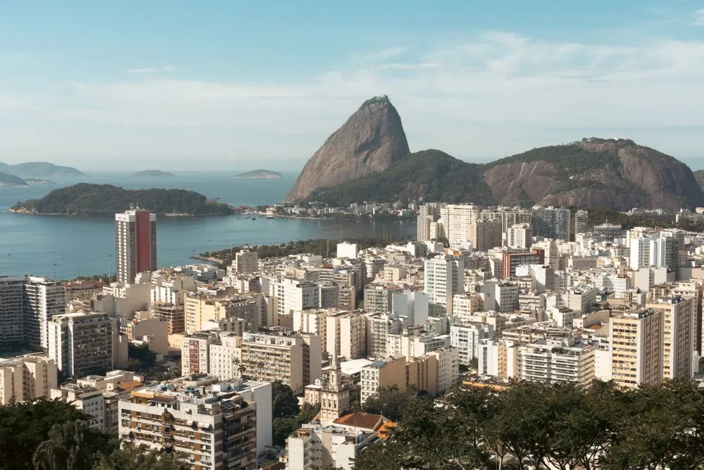 Rio de Janeiro with Sugarloaf Mountain rising above the bay